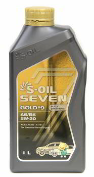 ����� �������� ������������� S-Oil SEVEN GOLD 9 A5/B5, 5W30, 1 ����., E107770, 34149