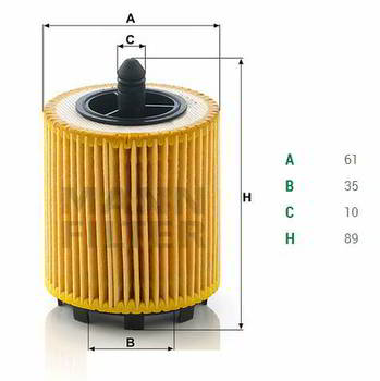 ������ �������� MANN Fiat ,  Opel ,  Antara ,  Astra G,  Astra J ,  Insignia ,  Vectra ,  Zafira ,  SAAB ,  Chevrolet Captiva ,  Malibu, HU6007x
