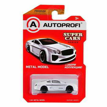 ������� AUTOPROFI ������� ������������� 1:64, ����� SUPER CARS (Bentley), SUP-001, �����, SUP-001 WHITE