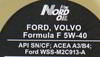 ����� �������� ������������� ��� ������� Specific Line FORD, Volvo 5W40, 1 ����., NRSL036