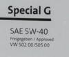 ����� �������� ������������� VAG VW Special G 5W40, 5 ������., GS55502M4, GS55502M4EUR, 502.00/505.00