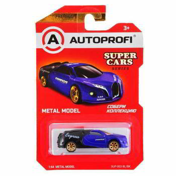 ������� AUTOPROFI ������� ������������� 1:64, ����� SUPER CARS, SUP-003, ���. /������, SUP-003 BL/BK