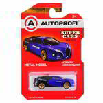 ������� AUTOPROFI ������� ������������� 1:64, ����� SUPER CARS, SUP-003, ���. /������, SUP-003 BL/BK