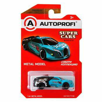������� AUTOPROFI ������� ������������� 1:64, ����� SUPER CARS, SUP-003, �������/������, SUP-003 TF/BK