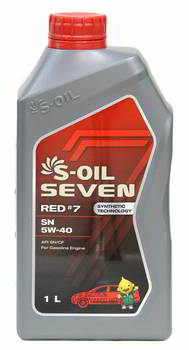 ����� �������� ������������� S-Oil SEVEN RED 7, 5W40, 1 ����., E107652, 33947