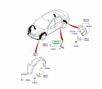 ������ HYUNDAI / KIA �������� ��� ��������� ��������� ���������, 14913-05010, 14913-05000
