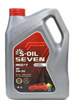 ����� �������� ������������� S-Oil SEVEN RED 7SP, 5W30, 4 �����., 33942