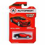 ������� AUTOPROFI ������� ������������� 1:64, ����� SUPER CARS (Bugatti), SUP-004, �����. /������, SUP-004 RD/BK