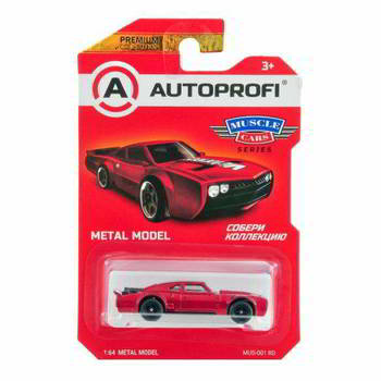 ������� AUTOPROFI ������� ������������� 1:64, ����� MUSCLE CARS, MUS-001, �������, MUS-001 RD