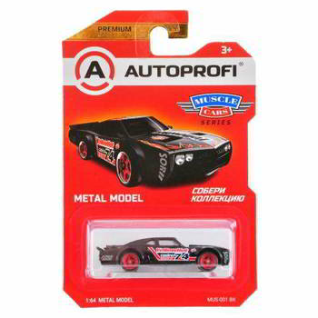 ������� AUTOPROFI ������� ������������� 1:64, ����� MUSCLE CARS, MUS-001, ������, MUS-001 BK