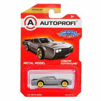 ������� AUTOPROFI ������� ������������� 1:64, ����� MUSCLE CARS, MUS-001, �����, MUS-001 GY