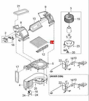 ������ ���������� ������ HYUNDAI / KIA ������ ���������� ������ HYUNDAI Genesis, Tucson , KIA Carens II , Rio II, Rio III , Sportage II , Solaris (��� �������), 97133-4L000, S97133-2E210, 97133-2E200, 97133-2E210