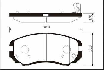 ������� ��������� �������, �������� Sangsin Brake �������� HYUNDAI, KIA ELANTRA , TUCSON , SPORTAGE  04-, SP1202