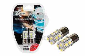 ����� ������������� LED Xenite P21W 12v 2w; 13smd(5050); ����� 5000K; 260Lm; BA15s; �-� 2��, BS-906, 1009653