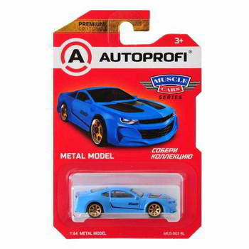 ������� AUTOPROFI ������� ������������� 1:64, ����� MUSCLE CARS (Camaro), MUS-003, �����, MUS-003 BL