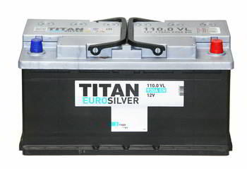������� �������������� (���) TITAN EUROSILVER 6��-110.0 A/h (-/+), 930A EN, 352 � 175 � 190., 32572