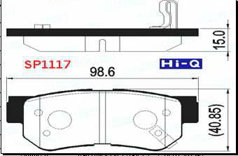 ������� ��������� �������, �������� Sangsin Brake ������ HYUNDAI Sonata 5 , Getz , Tucson (04-) ,  KIA Sportage, SP1117