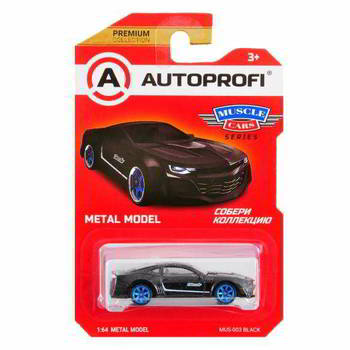 ������� AUTOPROFI ������� ������������� 1:64, ����� MUSCLE CARS (Camaro), MUS-003, ������, MUS-003 BLACK