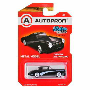 ������� AUTOPROFI ������� ������������� 1:64, ����� RETRO CARS, RET-001, ������, RET-001 BK