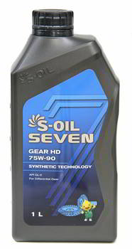 ����� ��������������� ������������� S-Oil SEVEN GEAR HD 75W90, 1 ����., 34129