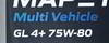 ����� ��������������� ������������� MAPETROL MULTI VEHICLE GL-4+, 75W80, 4 �����., MAP0260