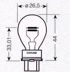 ����� ������������� OSRAM P27/7W 12v 27/7w; W2.5x16q, 3157