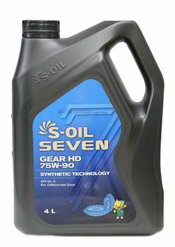 ����� ��������������� ������������� S-Oil SEVEN GEAR HD 75W90, 4 �����., 33928