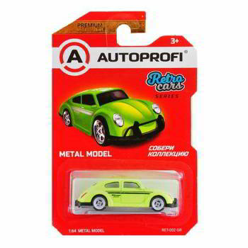 ������� AUTOPROFI ������� ������������� 1:64, ����� RETRO CARS (VW Beetle), RET-002, ������, RET-002 GR