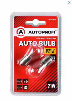 ����� ������������� AUTOPROFI P21W 12v 21w; BA15s; ������� 2��, AP-P21W-B