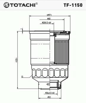 ������ ���������, benzin TOTACHI , TF-1150