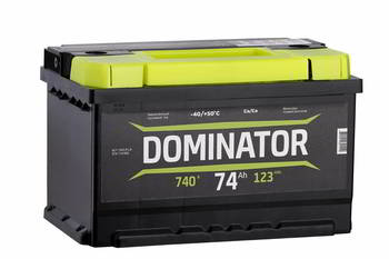 ������� �������������� (���) DOMINATOR 74Ah, 12V, 740A EN, 276x175x175, �������� ����������, 6��-74 (0)R L L3B