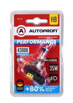 ����� ������������� AUTOPROFI H8 12v 35w; PGJ19-1; +80%, PRF-H8