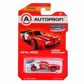 ������� AUTOPROFI ������� ������������� 1:64, ����� FANTASTIC CARS, FAN-001, �����. /�����, FAN-001 RD/WH