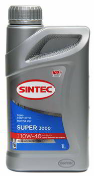 ����� �������� ����������������� Sintec Super 3000 SG/CD 10W40, 1 ����., 600239
