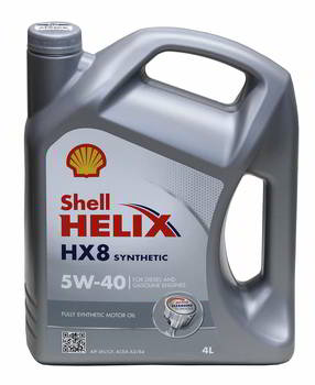 ����� �������� ������������� SHELL HX8 5W40, 4 �����., 550052837, 550061576, 550061576O004, 550070336