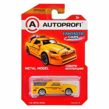 ������� AUTOPROFI ������� ������������� 1:64, ����� FANTASTIC CARS, FAN-003, �����, FAN-003 YE