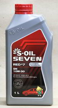 ����� �������� ����������� S-Oil SEVEN RED 7, 10W30, 1 ����., 34153