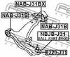 ����� ������� ������ �������� �������� FEBEST NISSAN MURANO (Z50) , QASHQAI 06-, TEANA (J31) ,  RENAULT Koleos 07-, 0220-J31