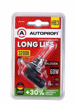 ����� ������������� AUTOPROFI HB3 (9005) 12v 65w; P20d; +30%; Long Life, LNG-HB3