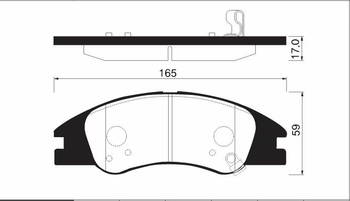 ������� ��������� �������, �������� Sangsin Brake �������� KIA CERATO ,  SPECTRA 04-, SP1167