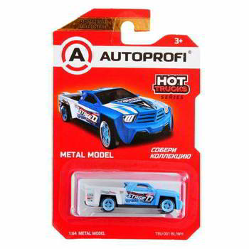 ������� AUTOPROFI ������� ������������� 1:64, ����� HOT TRUCKS, TRU-001, ���. /�����, TRU-001 BL/WH