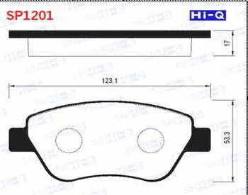 ������� ��������� �������, �������� Sangsin Brake �������� OPEL Corsa D (06-) , FIAT Albea (03-) , Grande Punto (05-), SP1201