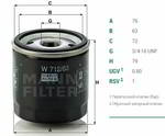 ������ �������� MANN-CHINA MANN, W712/83