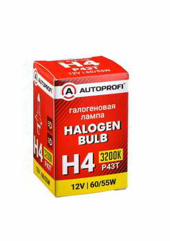 ����� ������������� AUTOPROFI H4 12v 60/55w; P43t, STD-H4