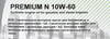 ����� �������� ������������� ��� ������� Premium N 10W60, 5 ������., NRL064