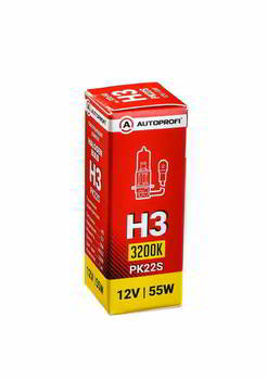 ����� ������������� AUTOPROFI H3 12v 55w; Pk22s, STD-H3