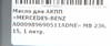 ����� ��� ���� MERCEDES-BENZ MERCEDES ATF 1� ��� ���� (������������ 236.15) OE A000989690511ADNE, A000989690511ADNE
