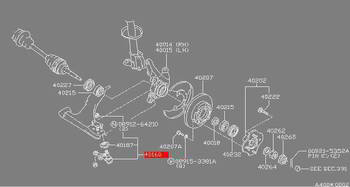 ����� ������� ������ �������� �������� 555 ������ ����� / ������ NISSAN, SB-4512, 40160-01A25