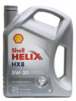 ����� �������� ������������� SHELL HX8, 5W30, 4 �����., 550052835, 550052835T124