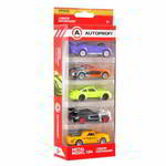 ����� ������� AUTOPROFI ������������� ������� 1:64, 5 ���� (RCN-001 VIOLET, SUP-001 OR/SL, SUP-911 GR, ROD-002 BK, FAN-003 YE), SET-0501